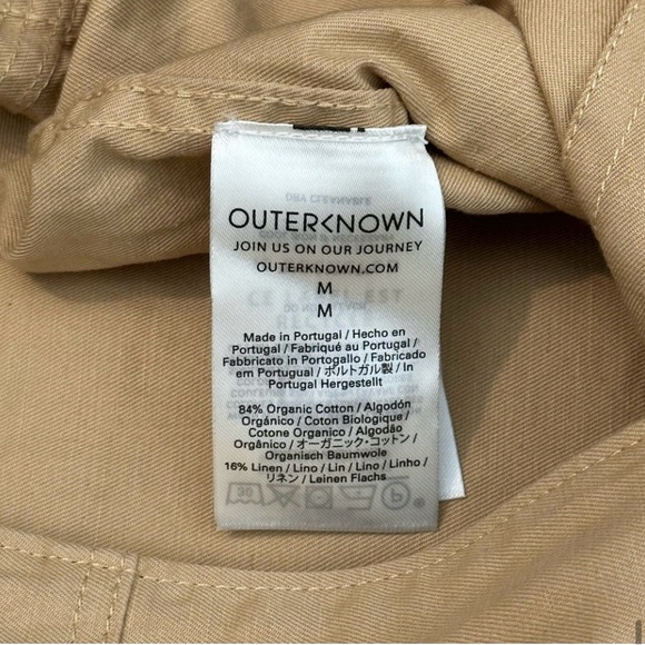 NEW Outerknown Utility Coveralls Cargo Linen Cotton in Sand Size Medium - Picture 5 of 10
